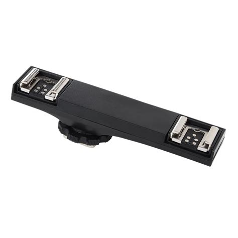 Dual Hot Shoe Flash Speedlite Light Bracket Splitter For Canon 7DII 70D 5DR 5DRS 5DIII 6D D5D4