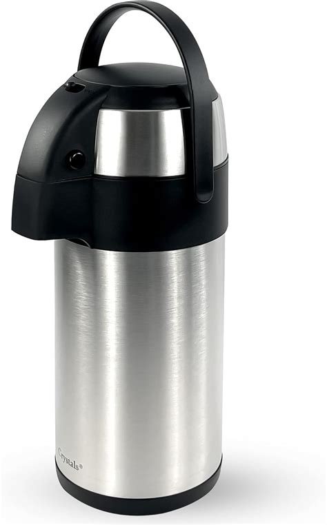 L Ml Stainless Steel Airpot Air Pot Flask Hot Cold Tea Coffee Pump Action Vacuum Flask By