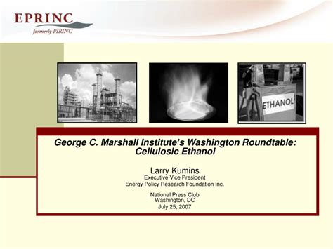 Ppt George C Marshall Institutes Washington Roundtable Cellulosic