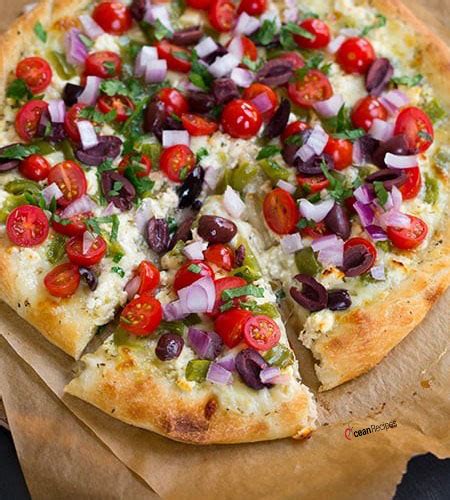 Traditional And Healthy Greek Pizza Recipe OceanRecipes Ocean Recipes