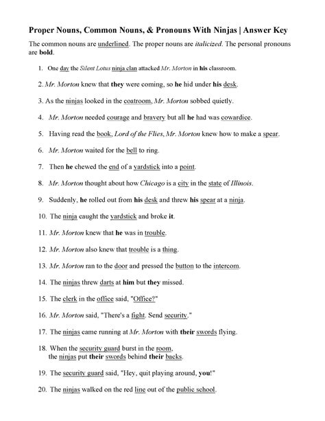 Nouns Proper And Common Worksheets Proper Nouns Common Works