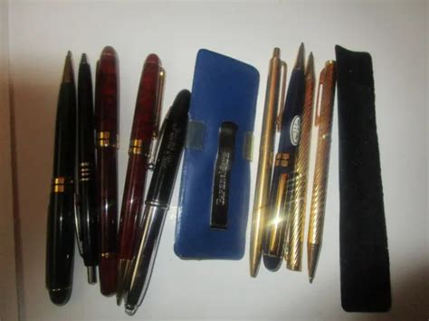 Lot Of 9 Vintage Ballpoint Pens £1088 Picclick Uk