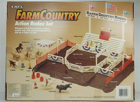 Action Rodeo Set Ertl Farm Country Ranch Rodeo Play Set 1995 Vintage