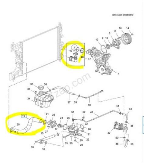 Chevy Cruze Heater Hose Diagram