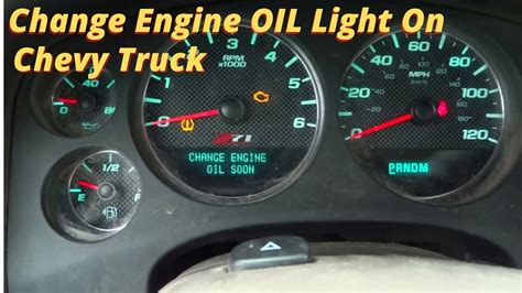 How To Reset The Change Engine Oil Light On A Chevy Truck YouTube