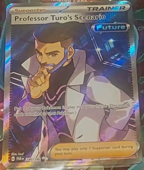 POKÉMON TCG PROFESSOR Turos Scenario Paradox Rift 240 182 Holo Ultra