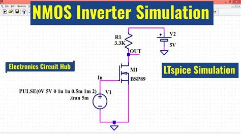 Ltspice Nmos Inverter Simulation Youtube