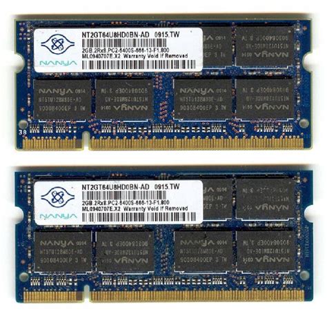 PAMIĘĆ RAM 4GB 2x2GB DDR2 SO DIMM 800MHz 6400S w Warszawa Sklep