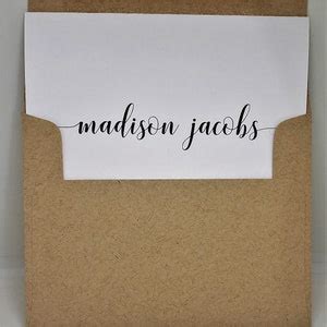 Custom Folded Note Cards Personalized Stationery Set Teacher Etsy