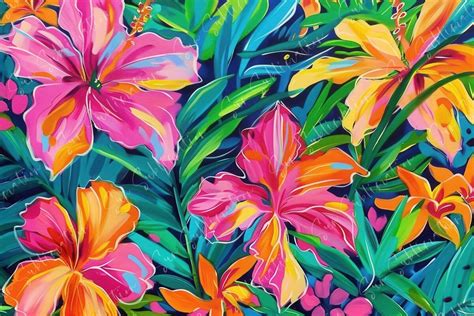 Vibrant Tropical Bloom Graphic By Sun Sublimation · Creative Fabrica