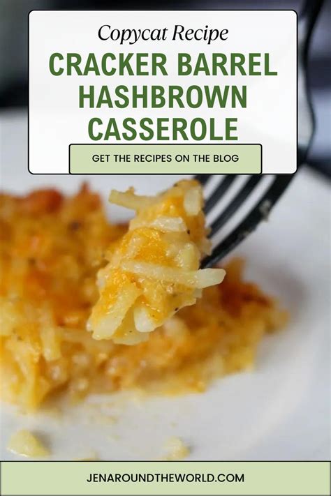 Copycat Cracker Barrel Hashbrown Casserole Recipe In 2024 Hash