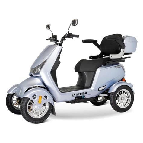 Ksm 910 Best Four Wheel Motorized Scooters For The Elderly Double Seat Heavy Duty 4 Wheel 2