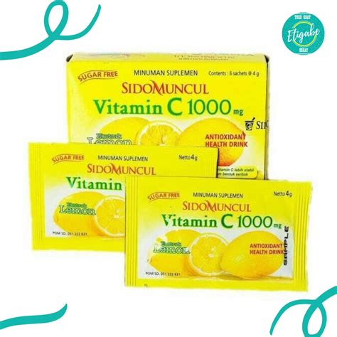 Jual Sido Muncul Vitamin C Mg Ekstrak Lemon Box G Shopee