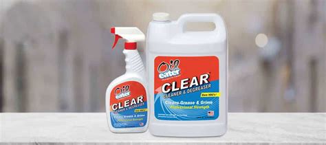 Degreaser Spray Clear Formula | Oil Eater | Fragrance Free Cleaner