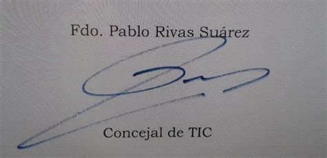 El Concejal Pablo Rivas Según Su Firma El Correo De Pozuelo