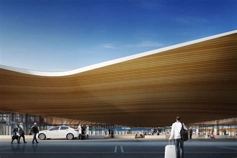 Gallery Of Helsinki Airport To Be Transformed With Undulating Roof And Public Landscape 6