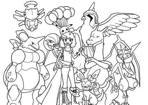 Pokemon All Character Coloring Pages