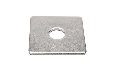 Washer Square M12 X 50mm X 50mm X 3mm Stainless Steel 316 Gfc