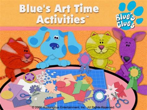 Screenshot Of Blue S Clues Blue S Art Time Activities Windows 2000