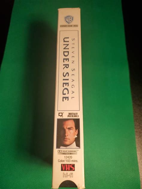 Under Siege Vhs Steven Seagal Tommy Lee Jones Ebay