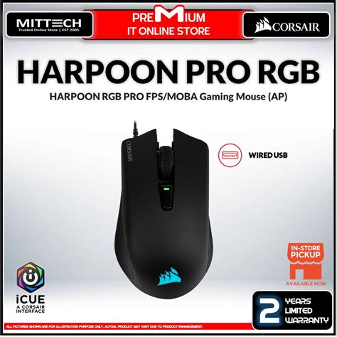 Corsair Harpoon Rgb Pro Fps Moba Gaming Mouse Dpi Zone