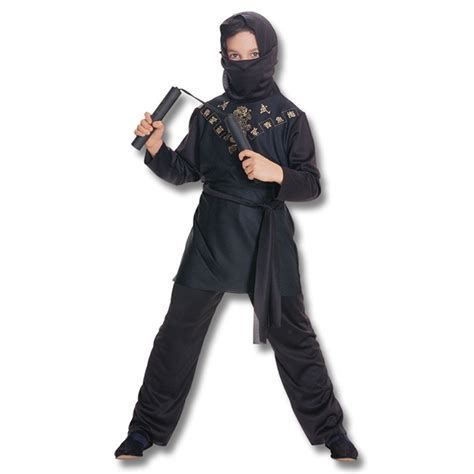 Kids Black Ninja Costume - Halloween Ninja Outfit - Ninja Halloween ...