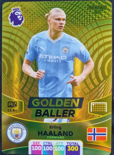 Panini Adrenalyn Xl Premier League Erling Haaland Golden Baller