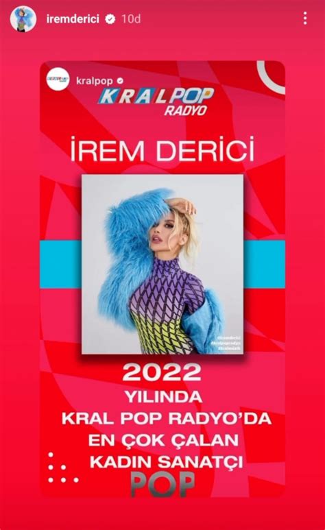 İrem Derici den Kral Pop Radyo Paylaşımları