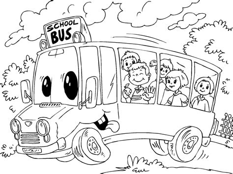 Anak Anak Di Bus Kartun