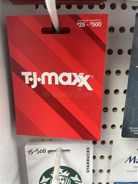 Gift Cards Rack Display In A Retail Store Tj Maxx Editorial Photo