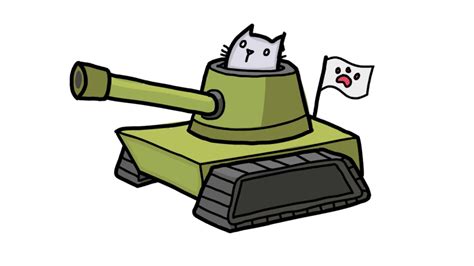 How To Draw A Tank With A Cat Easy Steps Youtube