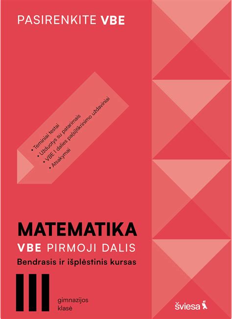 Matematika Vbe I Dalis Bendrasis Ir Išplėstinis Kursas Iii
