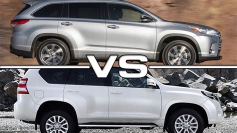 2017 Toyota Highlander Vs Toyota Land Cruiser Prado YouTube