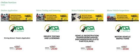 Ntsa Kenya On Twitter Visit Ntsa Go Ke To Access Various