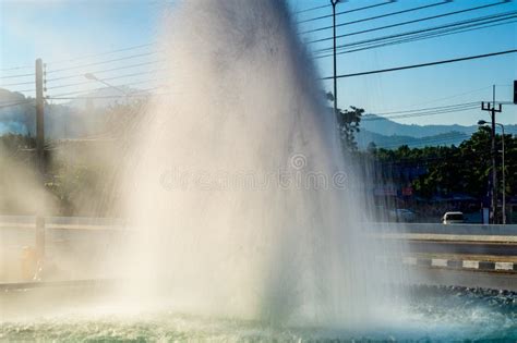 Mae Khachan Hot Spring In Chiang Rai Province Stock Image Image Of Park Smoke