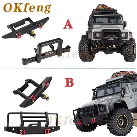 Metal Front And Rear Bumper With Tow Hook For Trx M Defender Rc