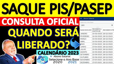 CONSULTA OFICIAL PIS PASEP 2021 QUANDO SERÁ LIBERADO SAQUE DO ABONO