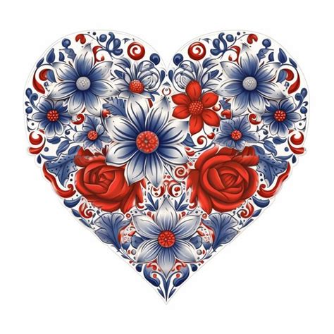 Premium Ai Image A Close Up Of A Heart Shaped Object With Flowers And