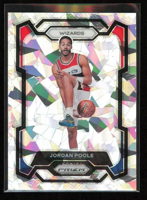 Jordan Poole Panini Prizm Prizm Ghiaccio Incrinato Maghi