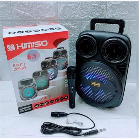 Jual Speaker Bluetooth Kimiso 3391 Speaker Karaoke Bluetooth Free Mic