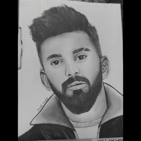 KL Rahul Pencil Drawing