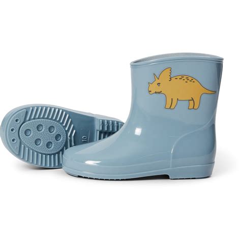 K D Infant Boys Dinosaur Rain Boot Blue Big W