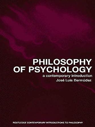 Philosophy Of Psychology A Contemporary Introduction Routledge