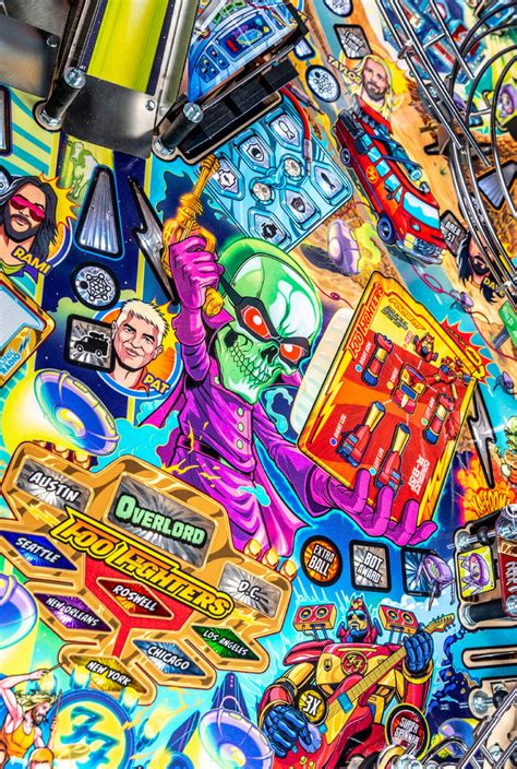 Foo Fighters Pinball Machine Arcade Party Rental San Francisco San Jose