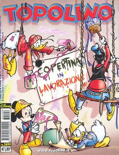 The Cover To Topolino Magazine Featuring Cartoon Characters On Swings