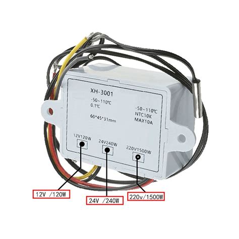 XH W3001 Termostato Digital 230V C Sonda Viptrónica