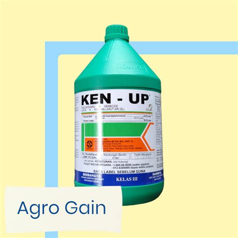 4L KENSO Ken Up Kenup Ken Up Glyphosate 41 Weed Killer Racun Rumput