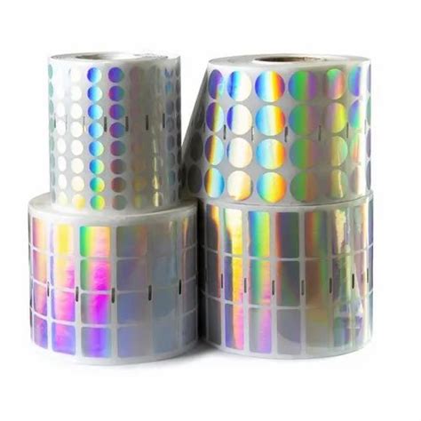 PVC Hot Stamping Hologram Label Packaging Type Roll At Rs 0 03 Piece