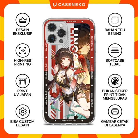 Jual Custom Case Lingsha Honkai Star Rail Hsr Casing Hp Softcase