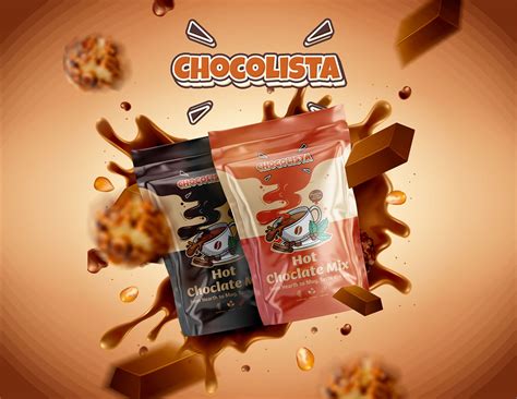 Hot Chocolate Mix Pouch Packaging Label Design Behance
